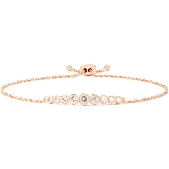 Kate Spade - Full Circle Rosegold Adjustable Slider Bracelet - Picture 4 of 9
